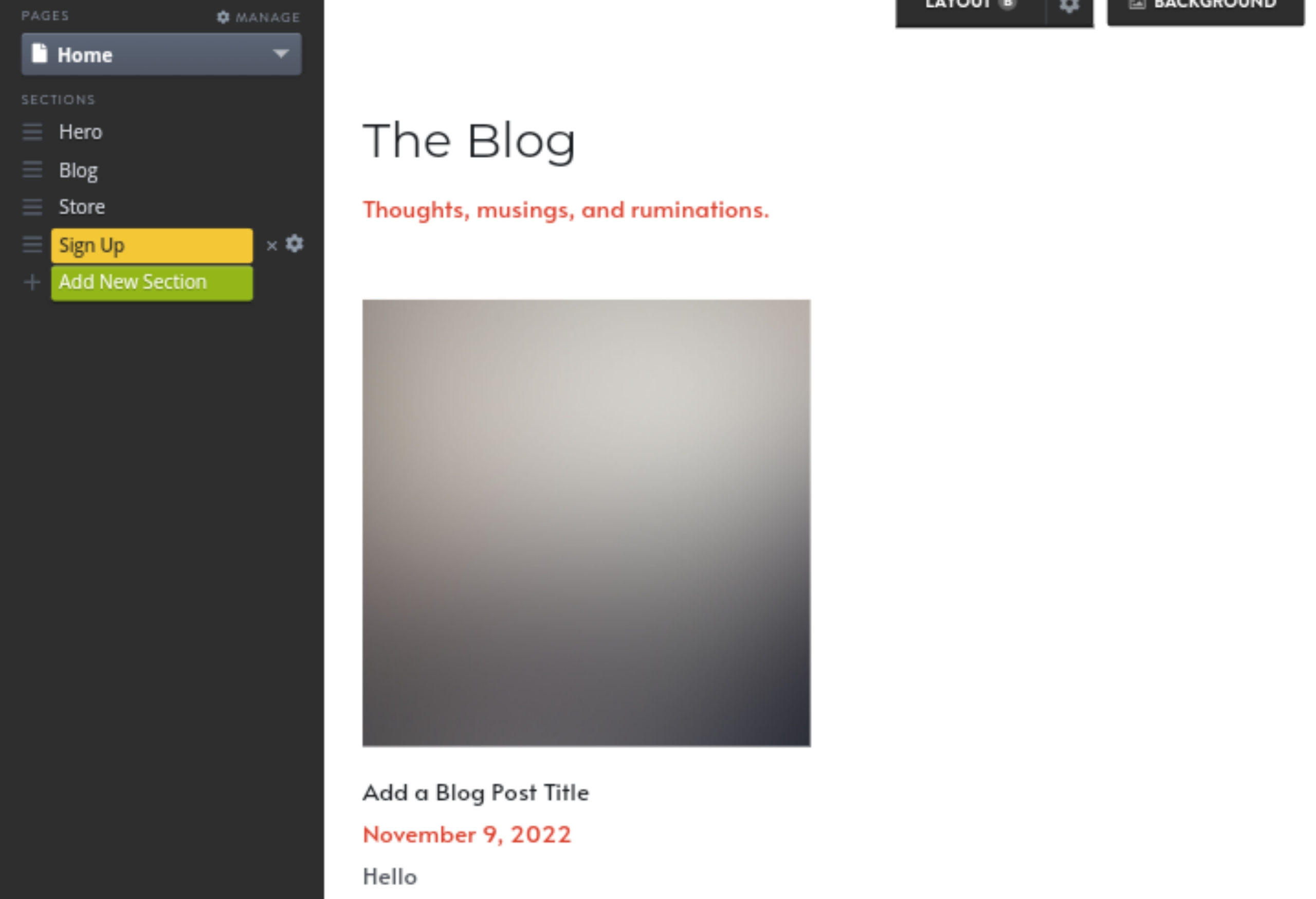 Strikingly blog editor Strikingly blog editor